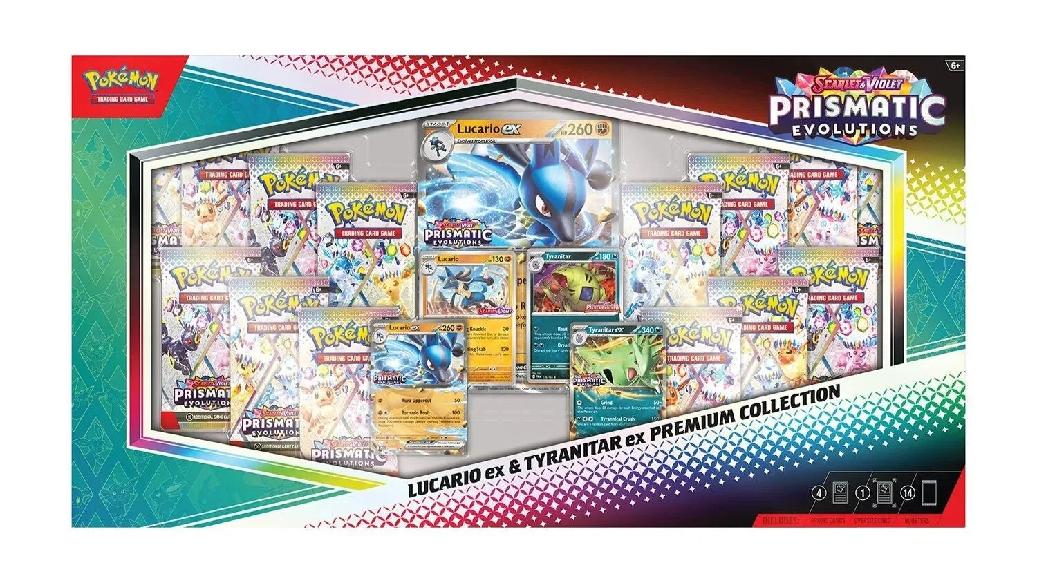 Prismatic Evolutions: Lucario ex & Tyranitar ex Premium Collection