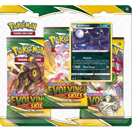 Evolving Skies Umbreon 3 pack blister