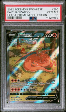PSA 10 – 2022 Pokémon SWSH Black Star Promo #260 Charizard V– Ultra Premium Collection Promo
