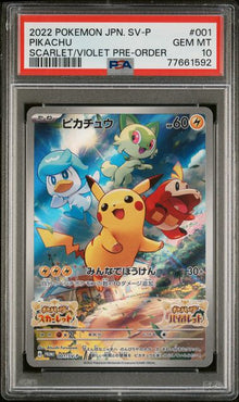 2022 POKEMON JAPANESE SV-P PROMO #001 PIKACHU PSA 10