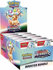 Pokemon Prismatic Booster bundle display