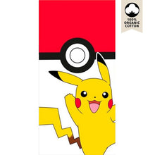 pokemon strandlaken pikachu pokeball